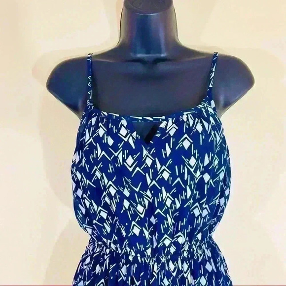 One Clothing Aztec Print Spaghetti Strap Sleeveless Geometric Maxi Dress Size XS - Picture 5 of 12